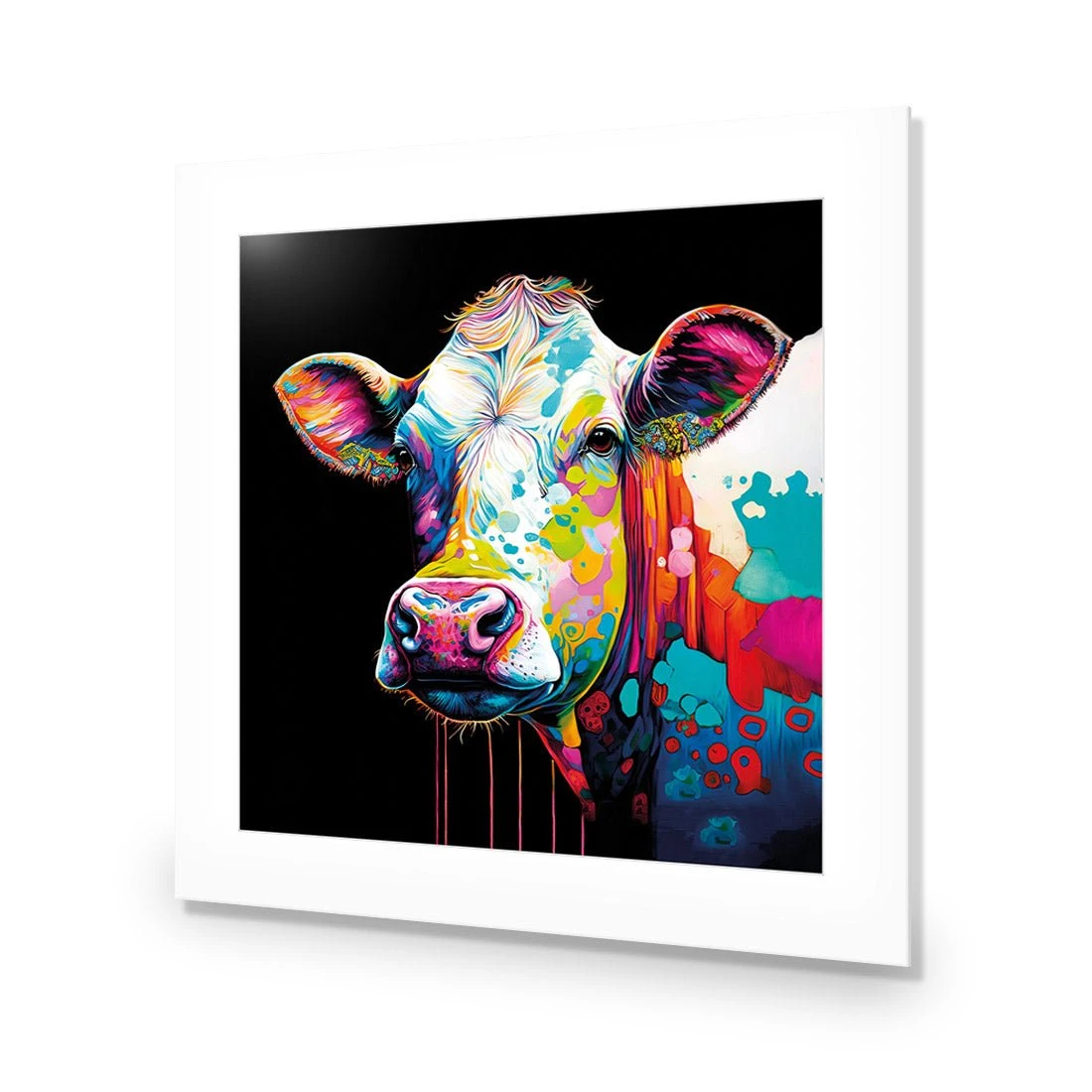 CMY Cow CMY Cow -WALL ART DESGIN SALE cmy cow acrylic glass with border no frame 37x37cm 415839
