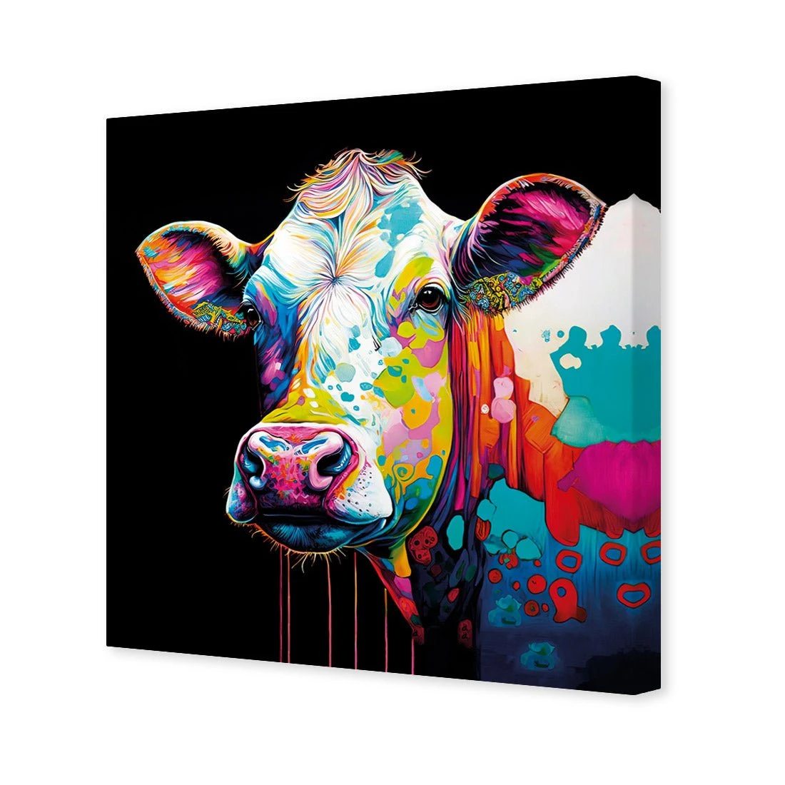 CMY Cow CMY Cow -WALL ART DESGIN SALE cmy cow canvas stretched canvas 37x37cm 500832