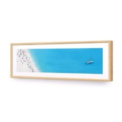 Coastal Heaven From High (Long) 13 Coastal Heaven From High (Long) -WALL ART DESGIN SALE coastal heaven from high long acrylic glass with border oak frame 90x30cm 653910