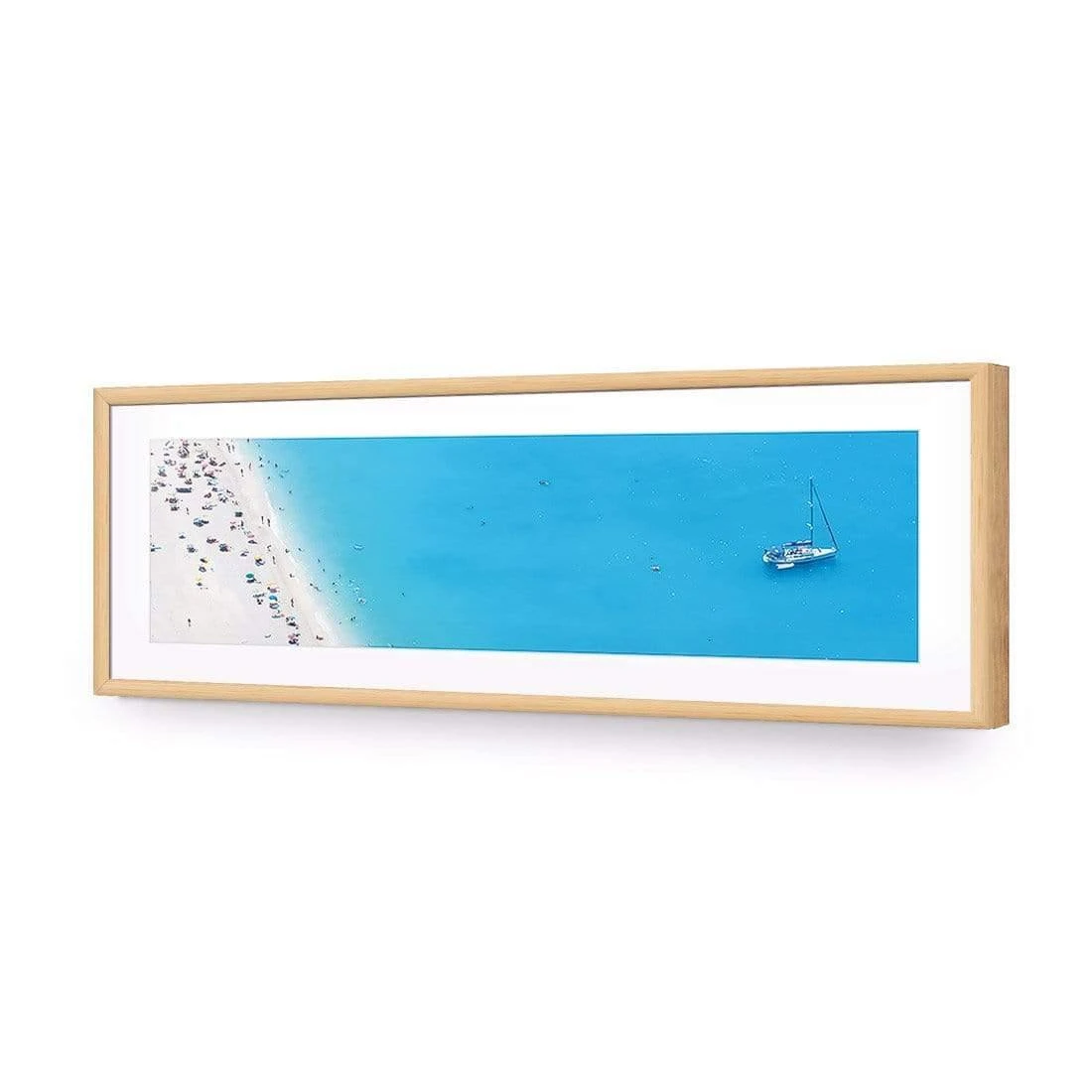 Coastal Heaven from High (Long) Coastal Heaven From High (Long) -WALL ART DESGIN SALE coastal heaven from high long acrylic glass with border oak frame 90x30cm 653910