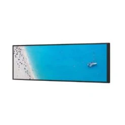 Coastal Heaven From High (Long) 5 Coastal Heaven From High (Long) -WALL ART DESGIN SALE coastal heaven from high long canvas black floating frame 60x20cm 495811