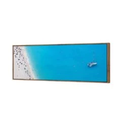 Coastal Heaven From High (Long) 8 Coastal Heaven From High (Long) -WALL ART DESGIN SALE coastal heaven from high long canvas natural floating frame 60x20cm 172395