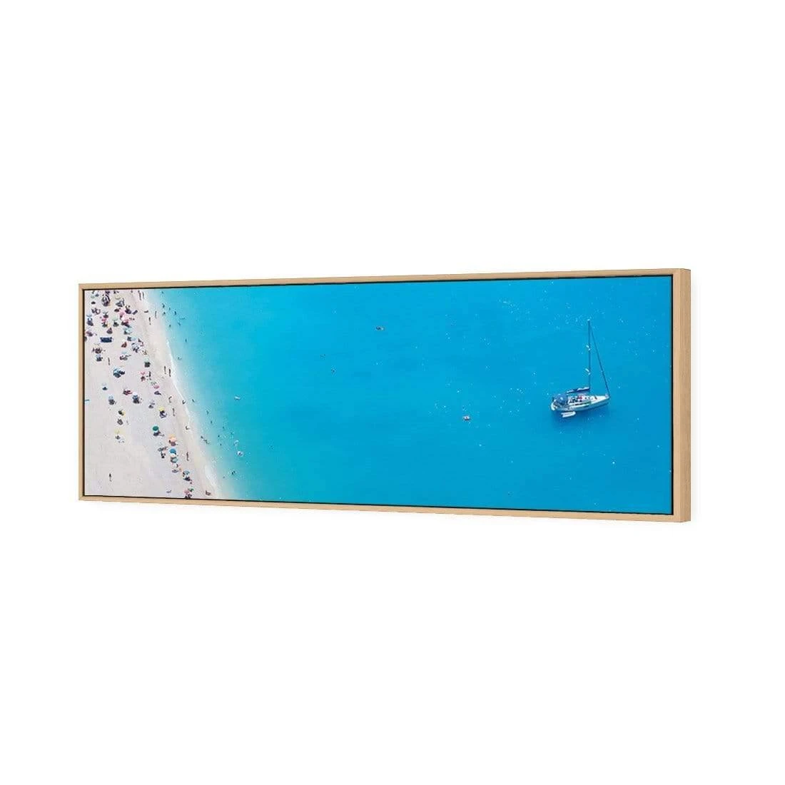 Coastal Heaven from High (Long) Coastal Heaven From High (Long) -WALL ART DESGIN SALE coastal heaven from high long canvas oak floating frame 60x20cm 870848