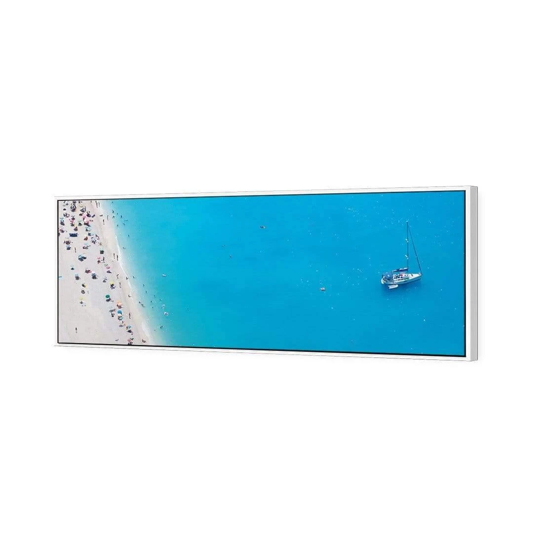 Coastal Heaven from High (Long) Coastal Heaven From High (Long) -WALL ART DESGIN SALE coastal heaven from high long canvas white floating frame 60x20cm 308445