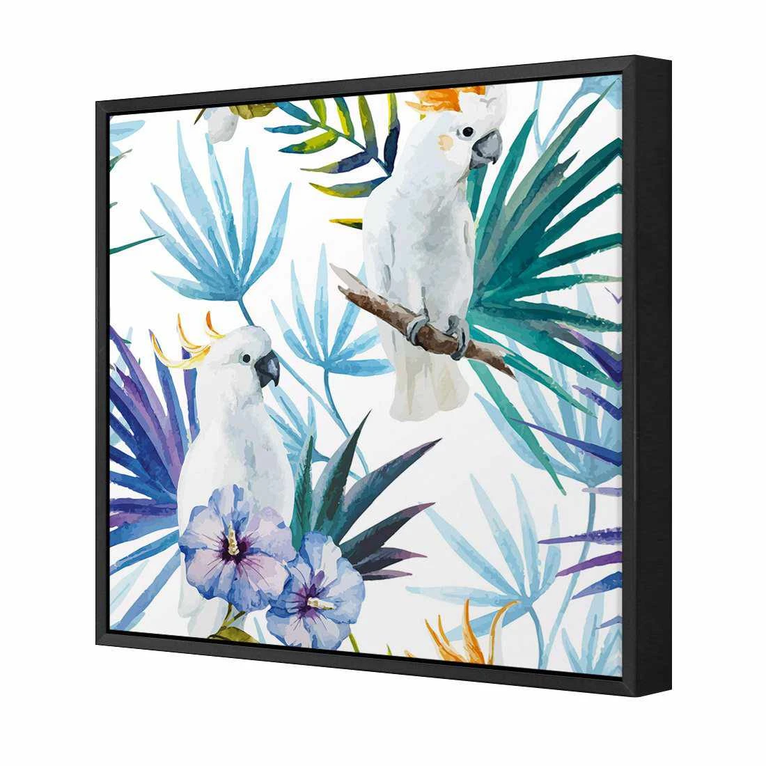 Cockatoo On High Canvas Art Cockatoo On High Canvas Art -WALL ART DESGIN SALE cockatoo on high canvas art 30x30cm black frame 763178