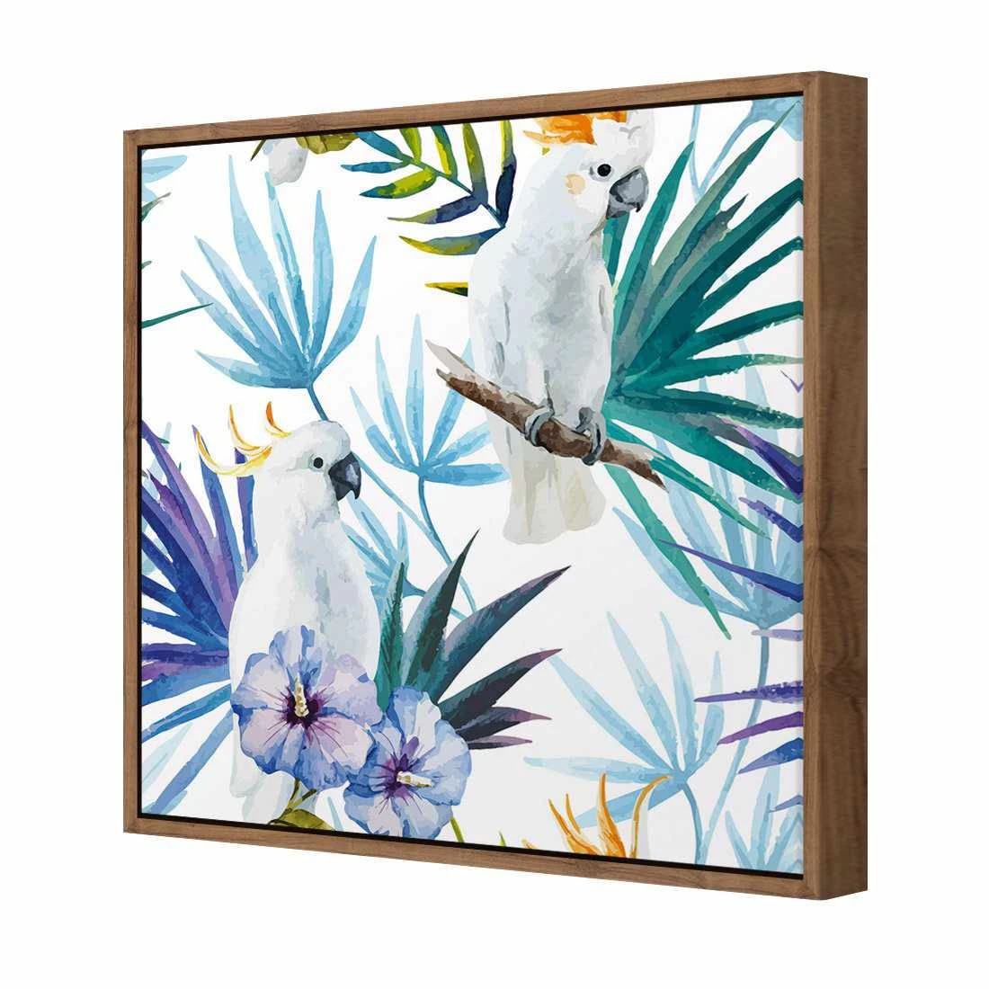 Cockatoo On High Canvas Art Cockatoo On High Canvas Art -WALL ART DESGIN SALE cockatoo on high canvas art 30x30cm natural frame 463371