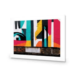 Coloured Brick -WALL ART DESGIN SALE coloured brick acrylic glass with border no frame 45x30cm 945932