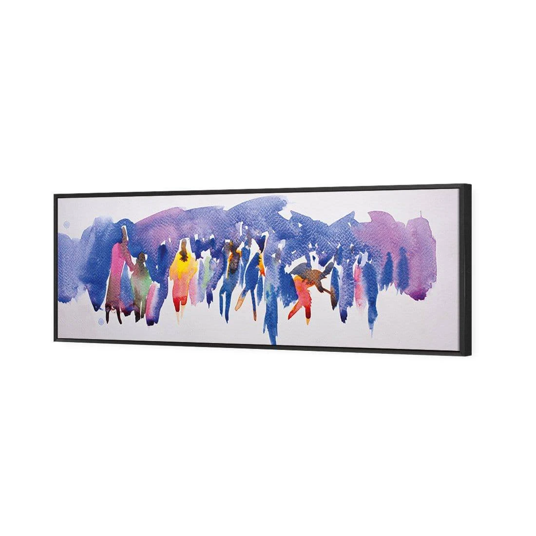 Community Abstract Watercolour Canvas Art Community Abstract Watercolour Canvas Art -WALL ART DESGIN SALE community abstract watercolour canvas art 60x20cm black frame 181131