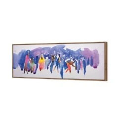 Community Abstract Watercolour Canvas Art 6 Community Abstract Watercolour Canvas Art -WALL ART DESGIN SALE community abstract watercolour canvas art 60x20cm natural frame 786443