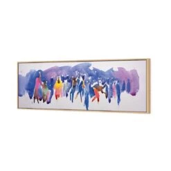 Community Abstract Watercolour Canvas Art 7 Community Abstract Watercolour Canvas Art -WALL ART DESGIN SALE community abstract watercolour canvas art 60x20cm oak frame 942225