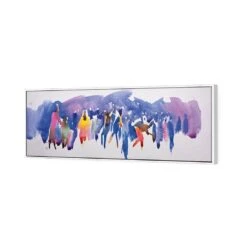 Community Abstract Watercolour Canvas Art 5 Community Abstract Watercolour Canvas Art -WALL ART DESGIN SALE community abstract watercolour canvas art 60x20cm white frame 728267