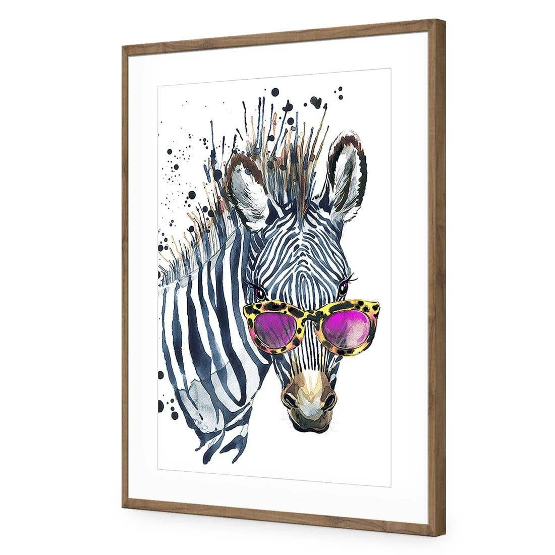 Cool Zebra Acrylic Print Art Cool Zebra Acrylic Print Art -WALL ART DESGIN SALE cool zebra acrylic glass art with border natural frame 45x30cm 508562