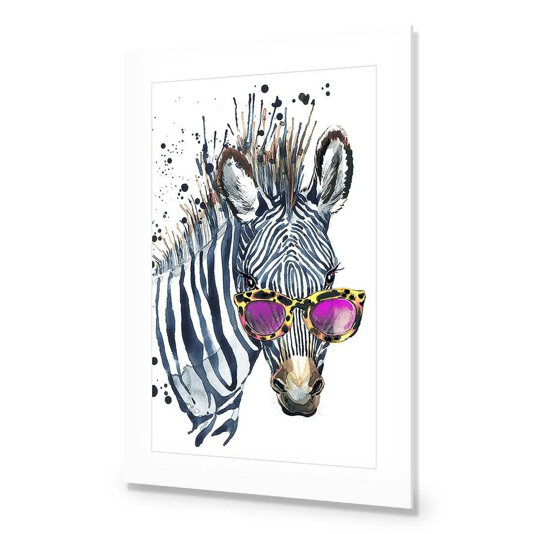 Cool Zebra Acrylic Print Art Cool Zebra Acrylic Print Art -WALL ART DESGIN SALE cool zebra acrylic glass art with border no frame 45x30cm 813789