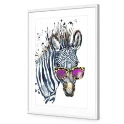 Cool Zebra Acrylic Print Art 5 Cool Zebra Acrylic Print Art -WALL ART DESGIN SALE cool zebra acrylic glass art with border white frame 45x30cm 217384