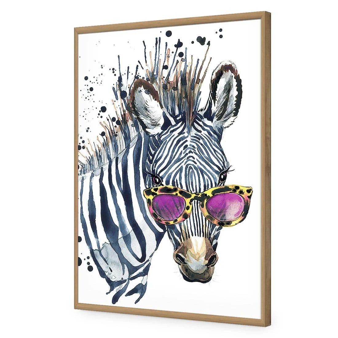 Cool Zebra Acrylic Print Art Cool Zebra Acrylic Print Art -WALL ART DESGIN SALE cool zebra acrylic glass art without border oak frame 45x30cm 756274