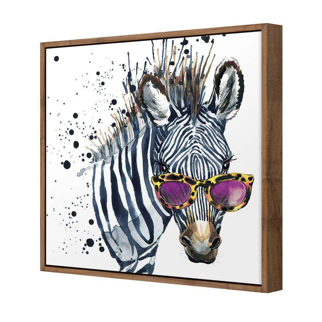 Cool Zebra, Square Canvas Art Cool Zebra, Square Canvas Art -WALL ART DESGIN SALE cool zebra square canvas art 30x30cm natural frame 803330