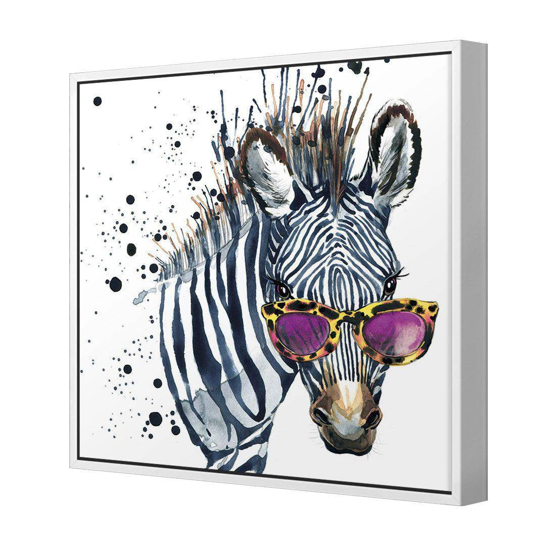 Cool Zebra, Square Canvas Art Cool Zebra, Square Canvas Art -WALL ART DESGIN SALE cool zebra square canvas art 30x30cm white frame 330971