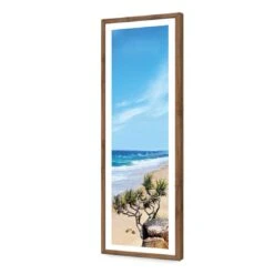 Coolum Beach, Tall 13 Coolum Beach, Tall -WALL ART DESGIN SALE coolum beach tall acrylic glass with border natural frame 90x30cm 327163