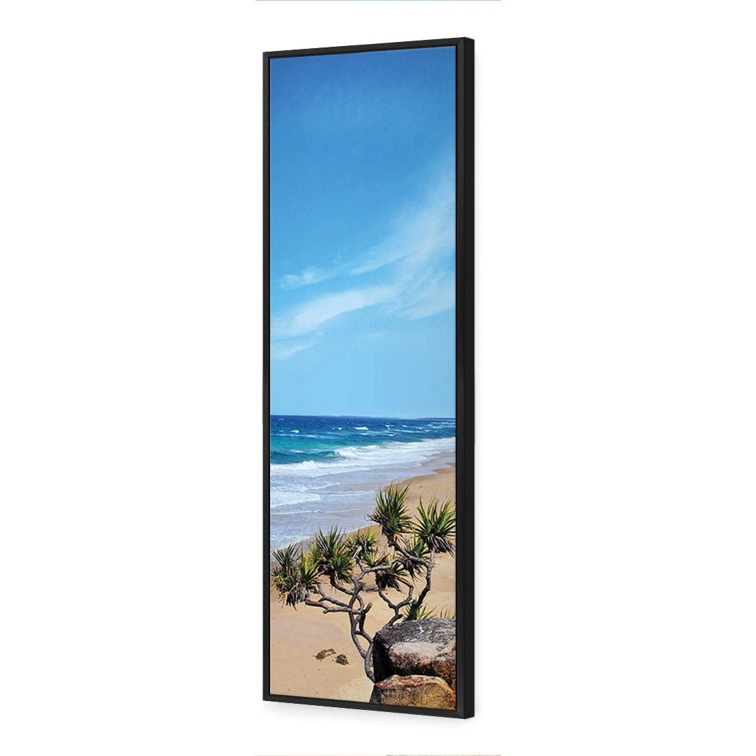 Coolum Beach, tall Coolum Beach, Tall -WALL ART DESGIN SALE coolum beach tall canvas black floating frame 60x20cm 396243