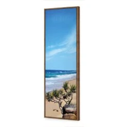 Coolum Beach, Tall 7 Coolum Beach, Tall -WALL ART DESGIN SALE coolum beach tall canvas natural floating frame 60x20cm 490191