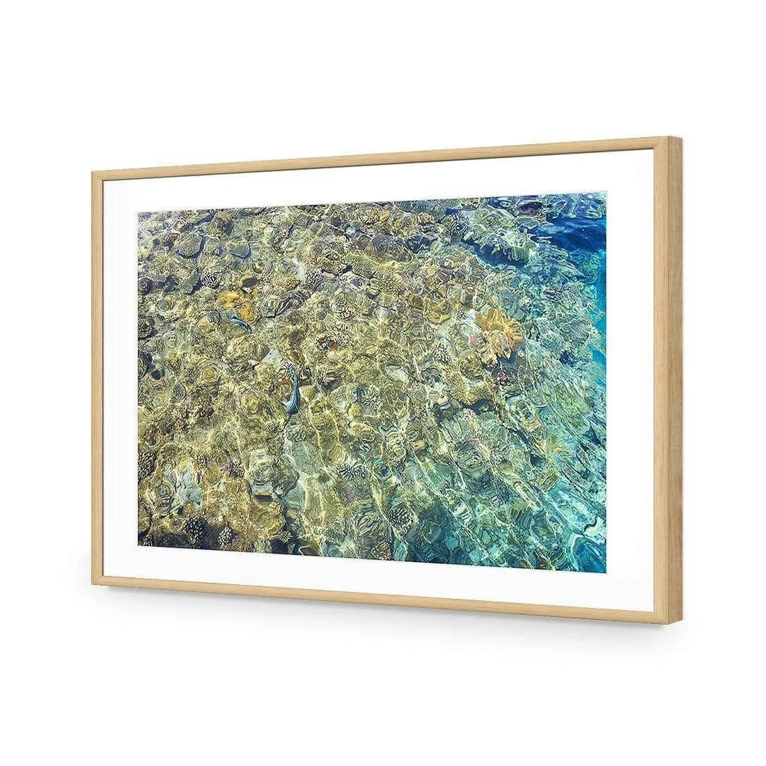 Coral Shallows Coral Shallows -WALL ART DESGIN SALE coral shallows acrylic glass with border oak frame 45x30cm 253992