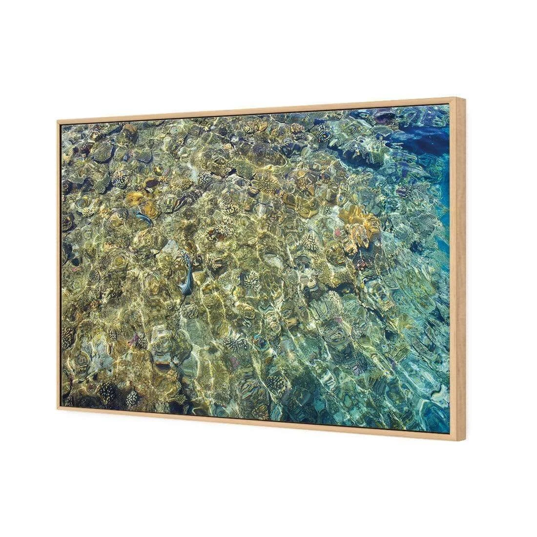 Coral Shallows Coral Shallows -WALL ART DESGIN SALE coral shallows canvas oak floating frame 45x30cm 739578