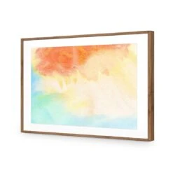 Cotton Candy -WALL ART DESGIN SALE cotton candy acrylic glass with border natural frame 45x30cm 709479