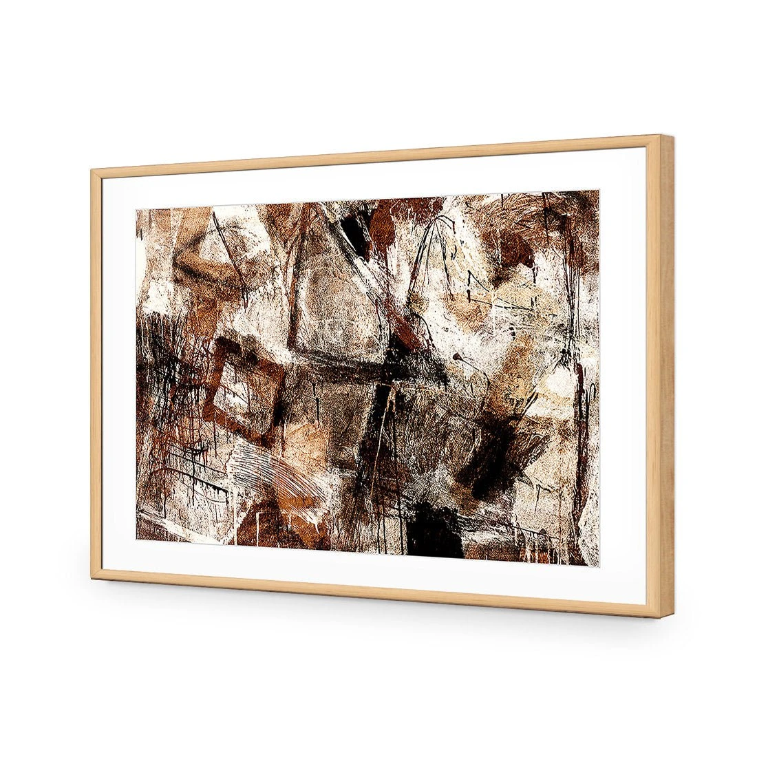 Craze of Brown Craze Of Brown -WALL ART DESGIN SALE craze of brown acrylic glass with border oak frame 45x30cm 203776