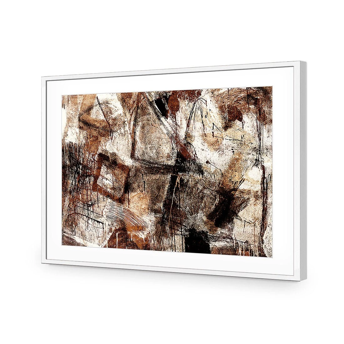 Craze of Brown Craze Of Brown -WALL ART DESGIN SALE craze of brown acrylic glass with border white frame 45x30cm 894748