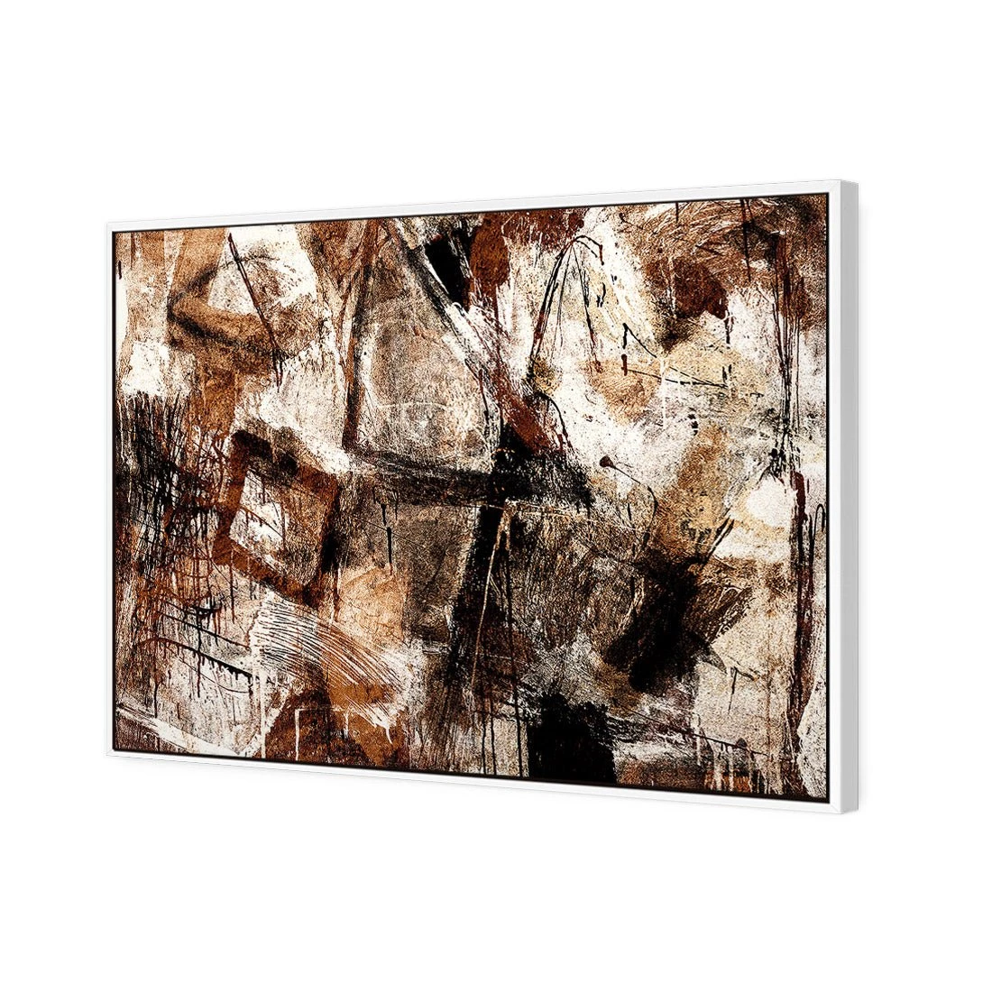 Craze of Brown Craze Of Brown -WALL ART DESGIN SALE craze of brown canvas white floating frame 45x30cm 567878