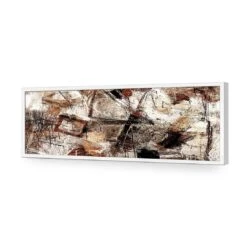 Craze Of Brown (long) 16 Craze Of Brown (long) -WALL ART DESGIN SALE craze of brown long acrylic glass no border white frame 90x30cm 927500