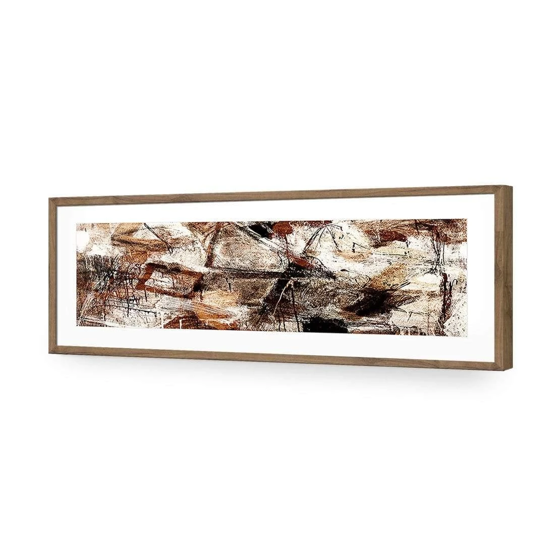 Craze of Brown (long) Craze Of Brown (long) -WALL ART DESGIN SALE craze of brown long acrylic glass with border natural frame 90x30cm 593360
