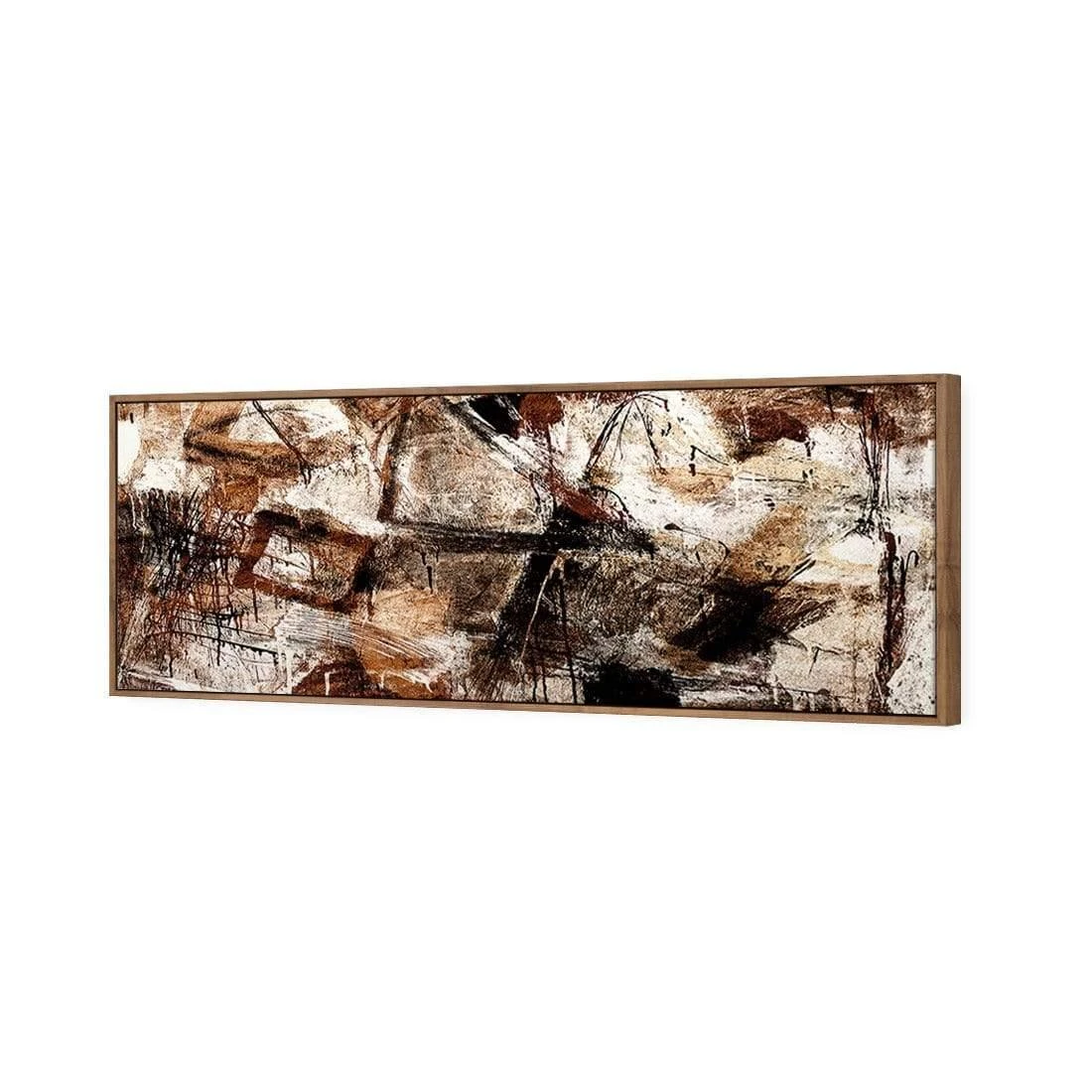 Craze of Brown (long) Craze Of Brown (long) -WALL ART DESGIN SALE craze of brown long canvas natural floating frame 60x20cm 163724