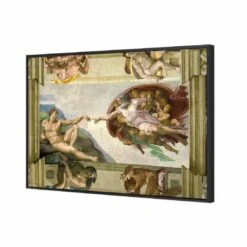 Creation Of Adam By Michelangelo Canvas Art 4 Creation Of Adam By Michelangelo Canvas Art -WALL ART DESGIN SALE creation of adam by michelangelo canvas art 45x30cm black frame 647530