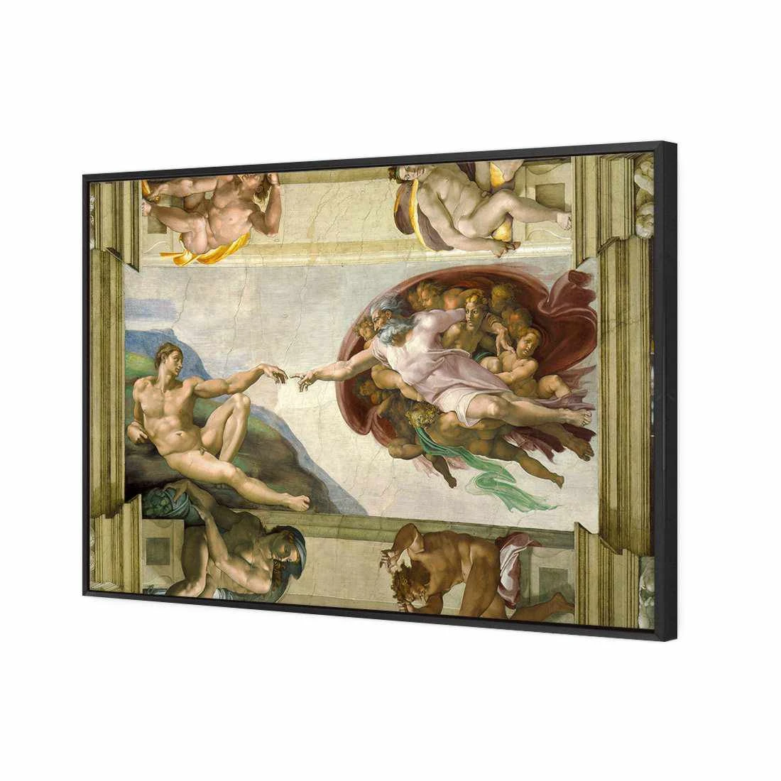 Creation Of Adam by Michelangelo Canvas Art Creation Of Adam By Michelangelo Canvas Art -WALL ART DESGIN SALE creation of adam by michelangelo canvas art 45x30cm black frame 647530