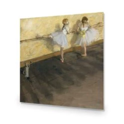 Dancers Practicing At The Barre By Edgar Degas -WALL ART DESGIN SALE dancers practicing at the barre by edgar degas acrylic glass no border no frame 37x37cm 615912