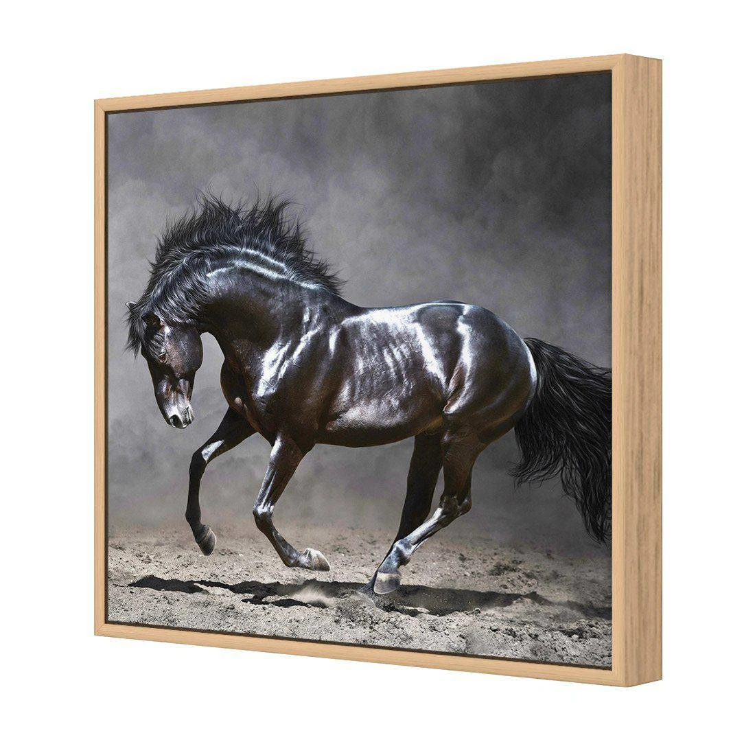 Dark Horse, Moonlight Canvas Art Dark Horse, Moonlight Canvas Art -WALL ART DESGIN SALE dark horse moonlight canvas art 30x30cm oak frame 858182