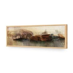 Distressed Wall (long) 17 Distressed Wall (long) -WALL ART DESGIN SALE distressed wall long acrylic glass no border oak frame 90x30cm 777506