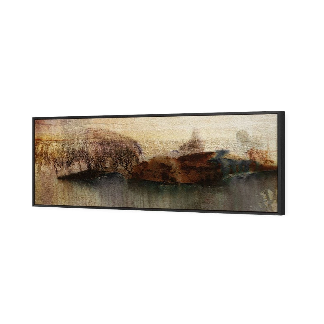 Distressed Wall (long) Distressed Wall (long) -WALL ART DESGIN SALE distressed wall long canvas black floating frame 60x20cm 100219