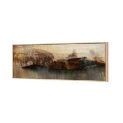 Distressed Wall (long) 6 Distressed Wall (long) -WALL ART DESGIN SALE distressed wall long canvas oak floating frame 60x20cm 143295