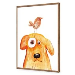 Doggy Days -WALL ART DESGIN SALE doggy days acrylic glass no border natural frame 45x30cm 244063