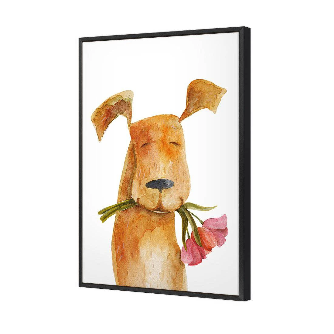 Doggy Valentine Canvas Art Doggy Valentine Canvas Art -WALL ART DESGIN SALE doggy valentine canvas art 45x30cm black frame 517286