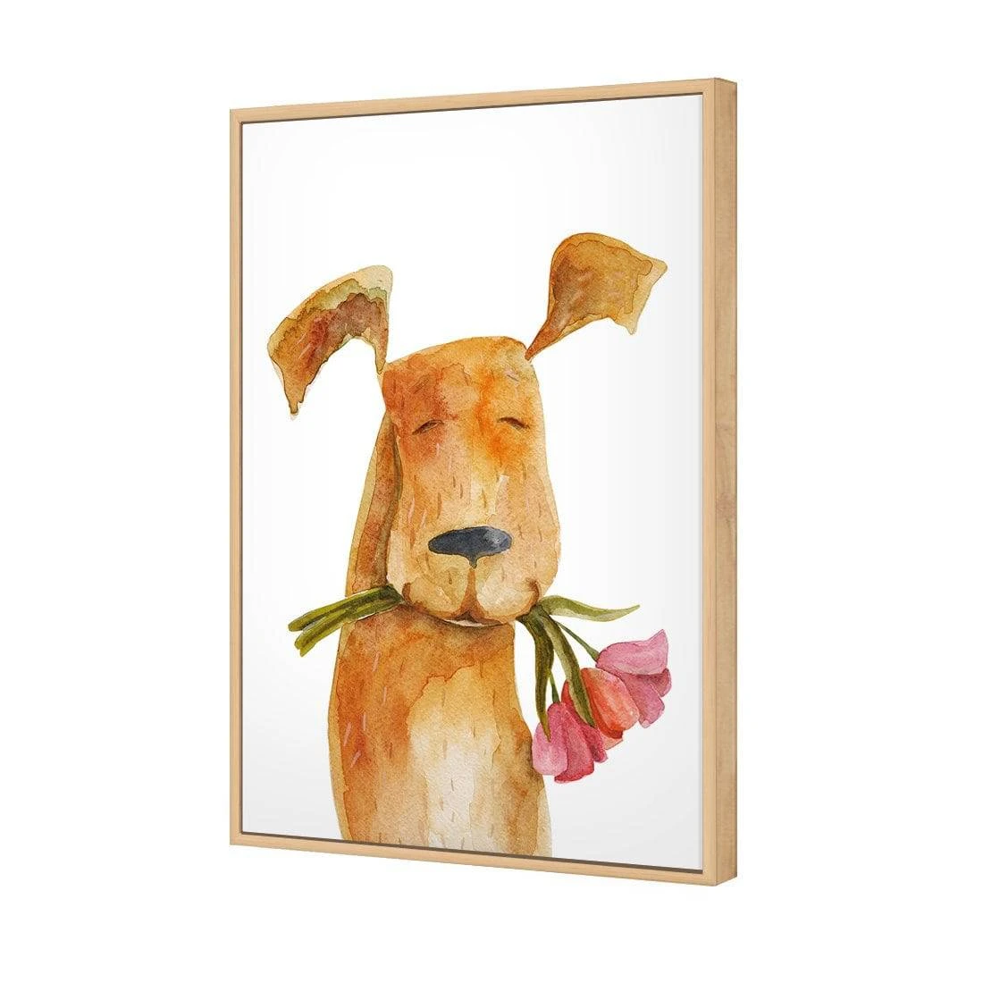 Doggy Valentine Canvas Art Doggy Valentine Canvas Art -WALL ART DESGIN SALE doggy valentine canvas art 45x30cm oak frame 986821