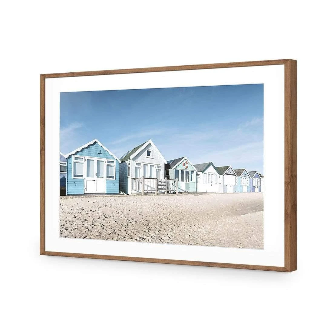 Dorset Beach Hut Lane Dorset Beach Hut Lane -WALL ART DESGIN SALE dorset beach hut lane acrylic glass with border natural frame 45x30cm 534720