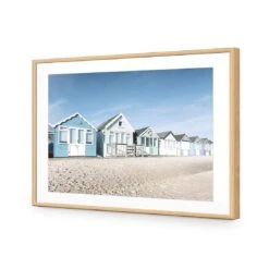 Dorset Beach Hut Lane 12 Dorset Beach Hut Lane -WALL ART DESGIN SALE dorset beach hut lane acrylic glass with border oak frame 45x30cm 747766