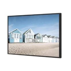 Dorset Beach Hut Lane 4 Dorset Beach Hut Lane -WALL ART DESGIN SALE dorset beach hut lane canvas black frame 45x30cm 440137