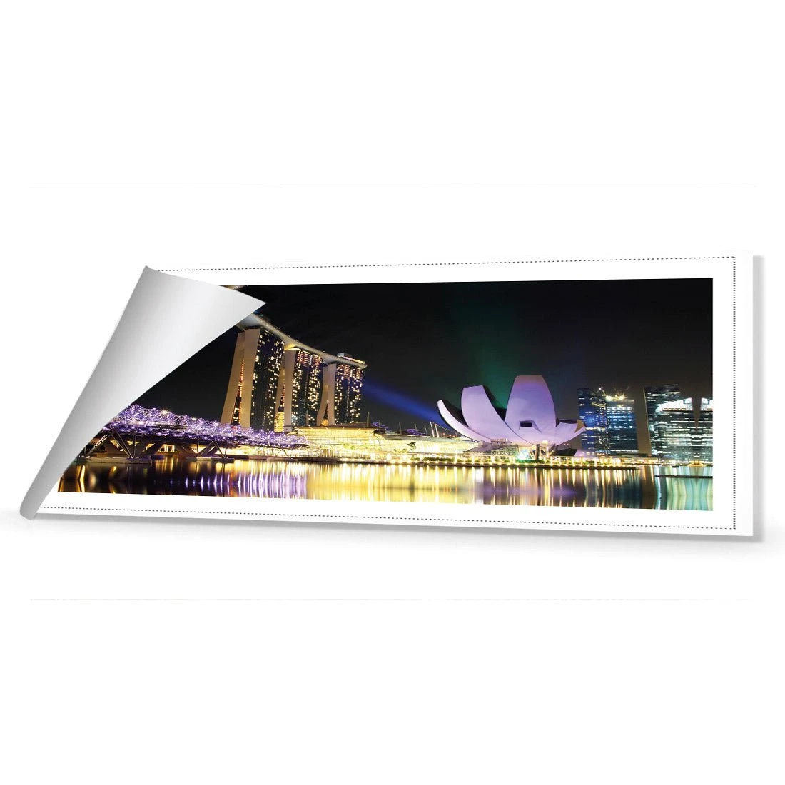 Double Helix Bridge Singapore (long) Double Helix Bridge Singapore (long) -WALL ART DESGIN SALE double helix bridge singapore long canvas stretched canvas 60x20cm 132094