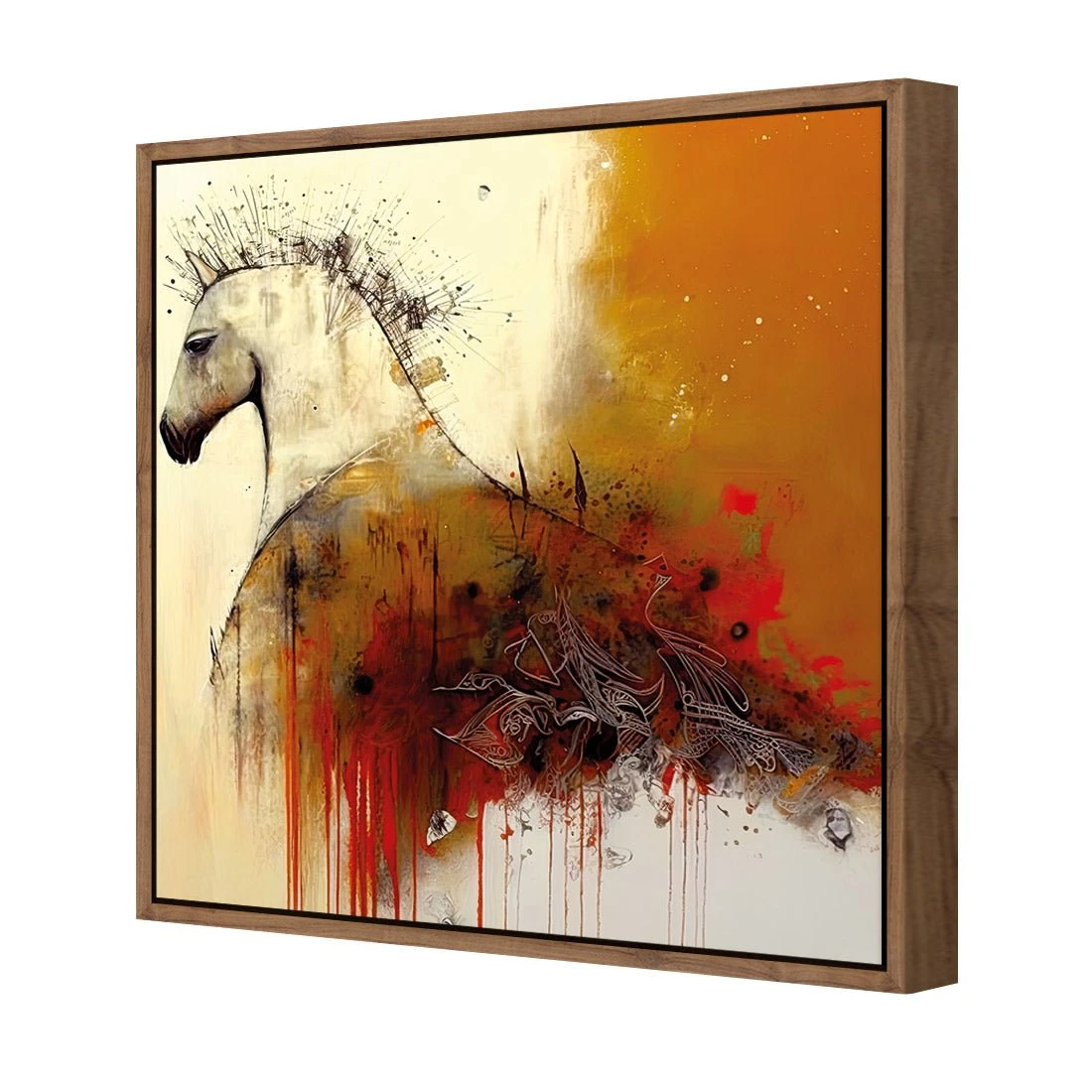 Echo of Hoofbeats I Echo Of Hoofbeats I -WALL ART DESGIN SALE echo of hoofbeats i canvas natural frame 37x37cm 767976