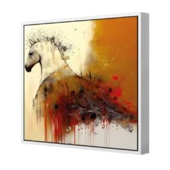 Echo Of Hoofbeats I 5 Echo Of Hoofbeats I -WALL ART DESGIN SALE echo of hoofbeats i canvas white frame 37x37cm 454286