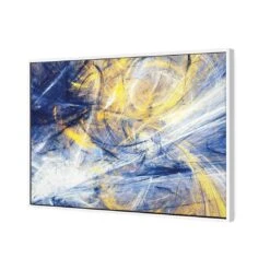 Electric Avenue Canvas Art -WALL ART DESGIN SALE electric avenue canvas art 45x30cm white frame 481530